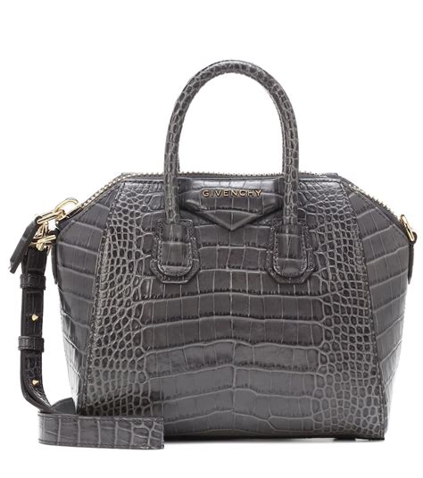 Mini Antigona bag in crocodile effect leather in 